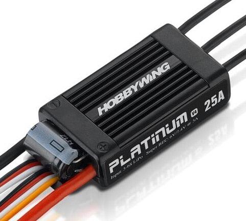Hobbywing Platinum 25A V4 ESC- Brushless Electronic Speed controller for RC Fix-wing Drone Heli FPV Multi-Rotor - RCDrone