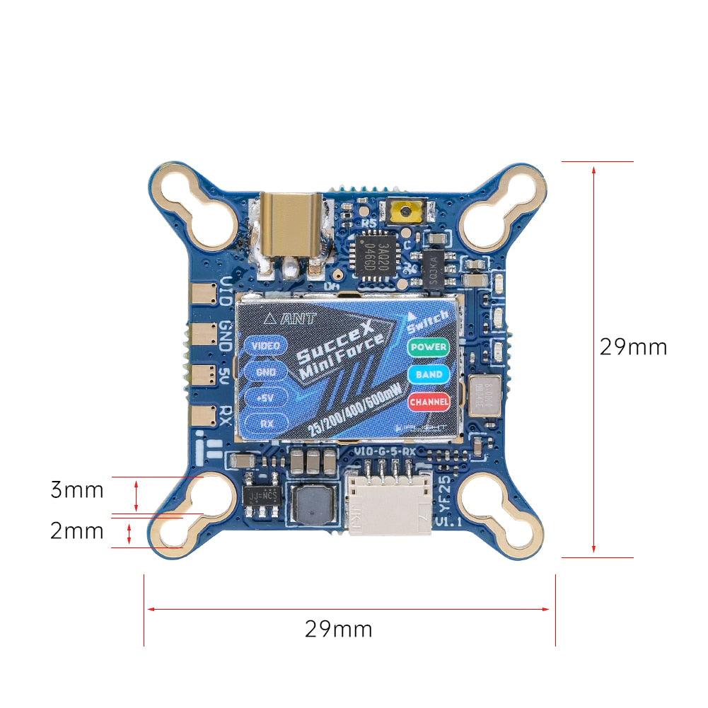 iFlight SucceX Mini Force 5.8GHz 600mW VTX Adjustable with MMCX Connector for FPV part - RCDrone