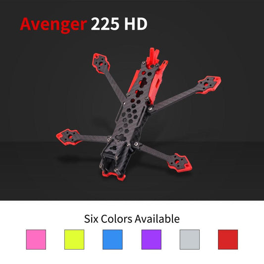 5-Inch FPV frame Kit - Avenger 225HD carbon fiber quadcopter fpv drone frame for Protection HD Digital System really cheap drones - RCDrone