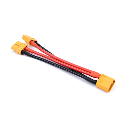 XT60 Parallel Drone Battery Connector - Male/Female Cable Dual Extension Y Splitter/ 3-Way 14AWG Silicone Wire for RC Battery Motor FPV Drone Accessories - RCDrone