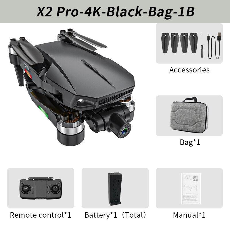 X2 Pro2 GPS ドローン - 2023 新しい 4K HD 1080P デュアルカメラ機械