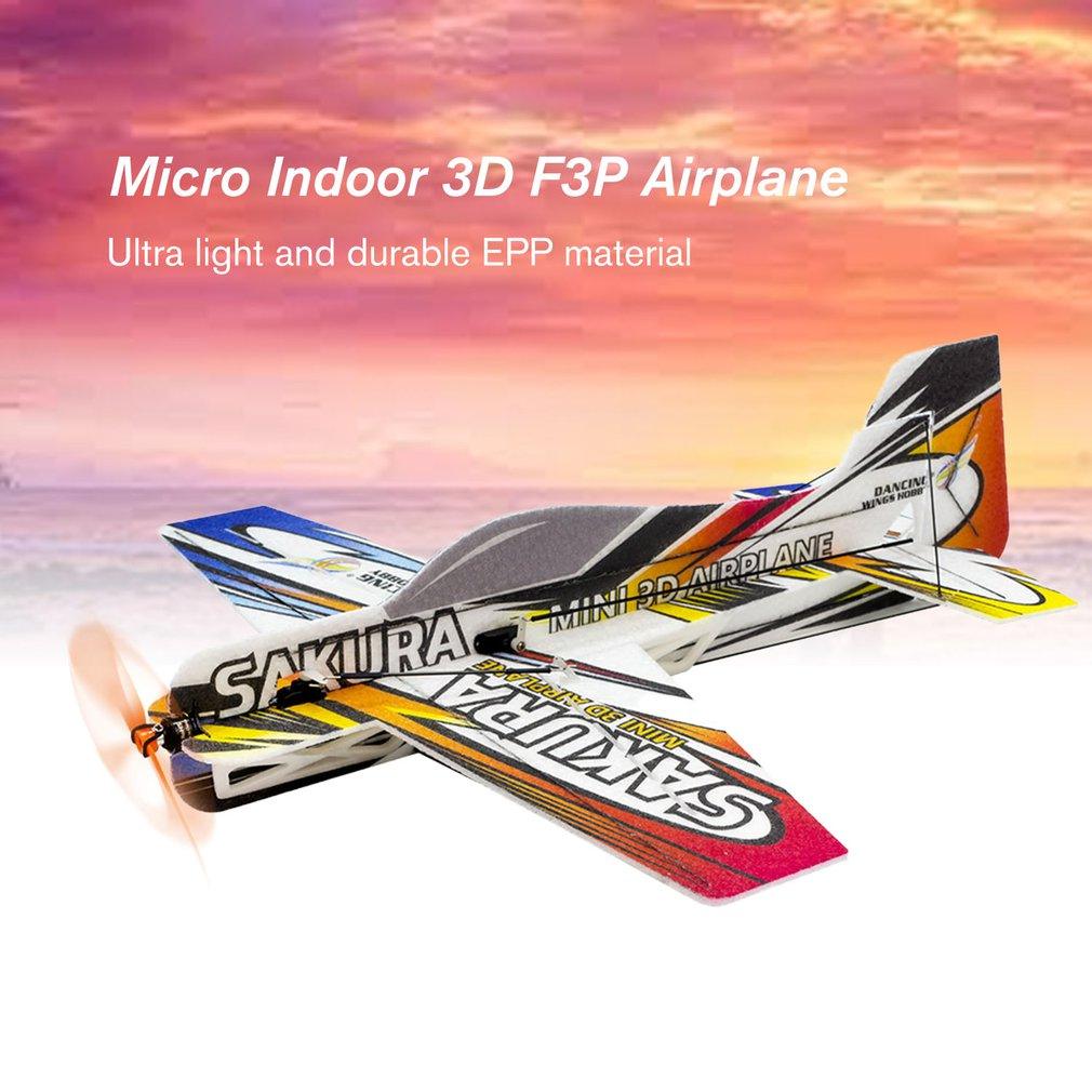 Sakura RC EPP Indoor 3D F3P Airplane - 420mm Wingspan Radio Controlled Electric Plane Unassembled Need to Build Aeroplane - RCDrone
