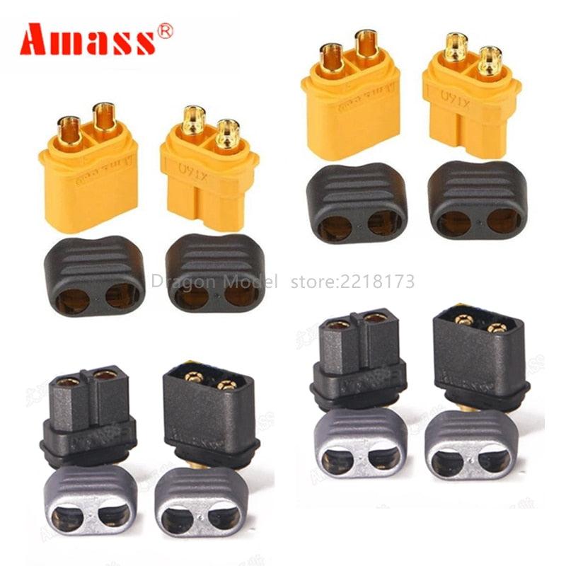 10 Pairs Amass XT60+ XT60H Bullet Connectors Male Female Power Plugs Power RC LV Lipo Battery Motor 3D printer - RCDrone