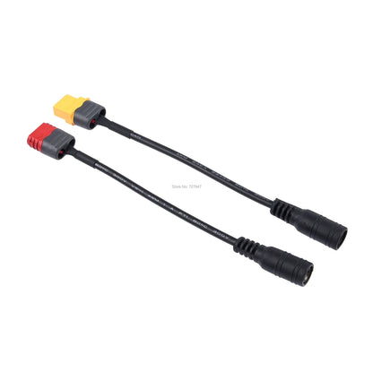 FPV Drone Pow Cable - Universal Amass XT60 / T Plug to DC 5.5/2.1mm Female Adapter Power Cable For FPV Fatshark Skyzone Aomway Goggles - RCDrone