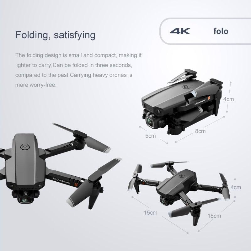 JINHENG XT6 Mini Drone - 1080P 4K HD Camera WiFi Fpv Air Pressure Altitude Hold Foldable Drone Quadcopter RC Dron Kid Toy Boys GIft - RCDrone