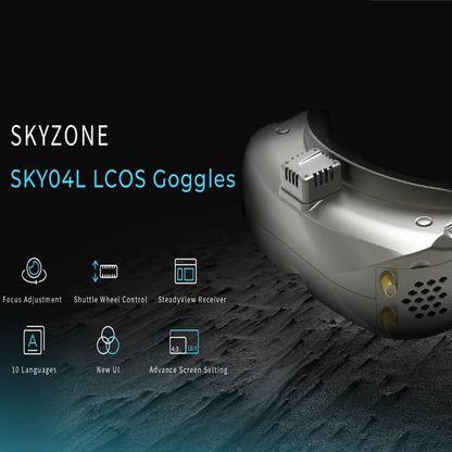 SKYZONE SKY04L V2 FPV Goggles - LCOS 1280*960 5.8G 48CH Steadyview Receiver DVR Build In Headtracker FOV39 2-6S FPV Glasses for RC FPV Drones - RCDrone