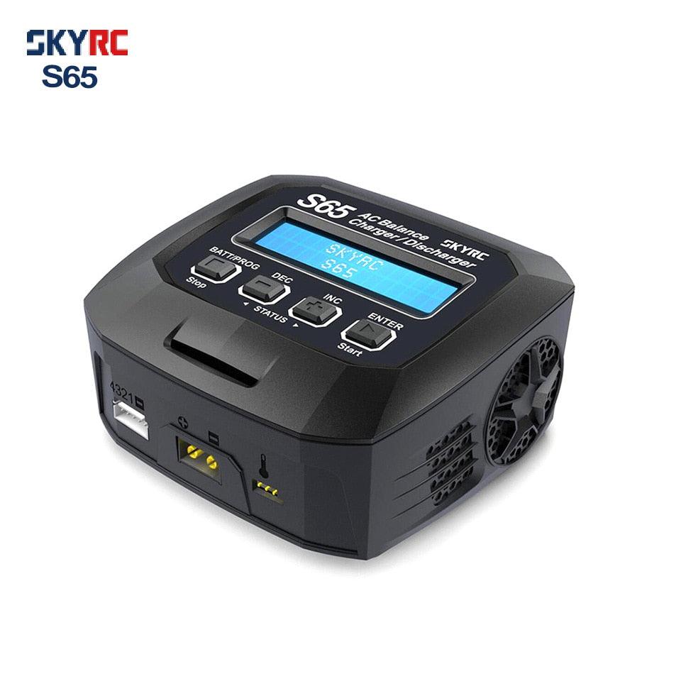 SKYRC S65 AC Balance Charger - 10W Discharger XT60 Connector 65W 6A Smart Charger for LiPo/LiFe/Lilon/NiMH/NiCd/PB/LiHV VS B6 S60 - RCDrone