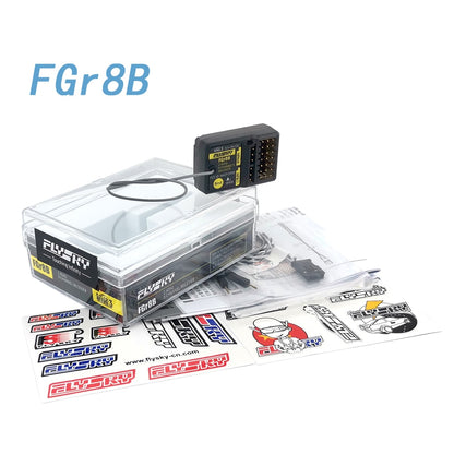 FlySky FGr8B - 2.4GHz 8CH AFHDS 3 PWM/PPM/i-bus Output Micro RC Receiver for PL18 NB4/Lite RC Car Boat FPV Racing Drone Parts
