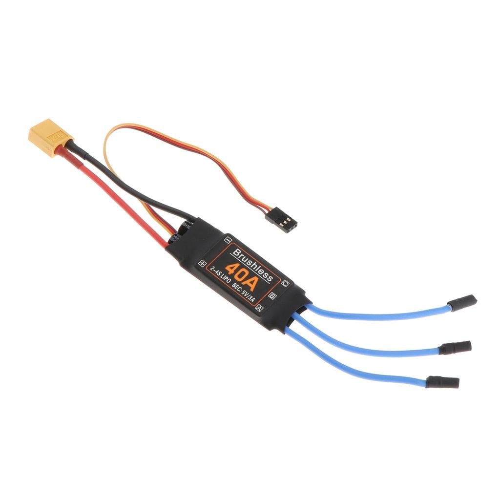 40A Brushless ESC XT60 Plug Durable RC Quad Toys Components Accessories Speed Controller Motor RC Toys FPV Drone Quadcopter Helicopter - RCDrone