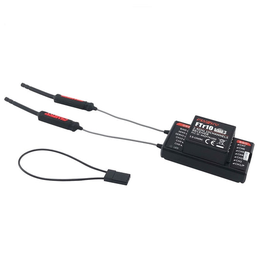 FlySky FTr10 2.4G 10CH Two-Way Dual Antenna PPM/IBUS AFHDS3 Mini Receiver for Fly-Sky PL18 FPV Racing Drone RC Part