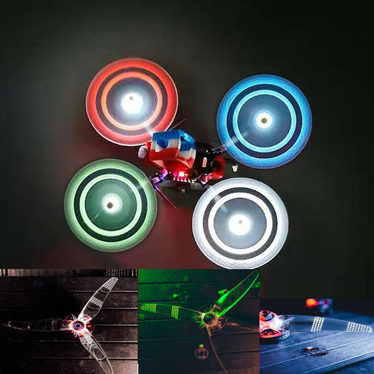 Gemfan Moonlight LED - 5inch 51466L 5.1X4.66X33 Blade Light Propeller w/ LED Fitting for RC FPV Racing Freestyle Night Flying - RCDrone
