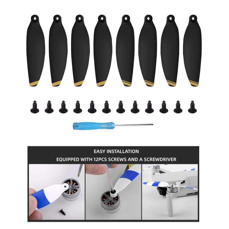 4726 Propeller - 16PCS Replacement Propeller for DJI Mavic Mini Drone 4726 Light Weight Props Blade Wing Fans Accessories Spare Parts Screw Kits - RCDrone