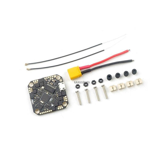 Happymodel CrazyF411 AIO - F4 2-4S Flight Controller w/ Frsky Receiver &amp; Built-in 20A BL_S ESC for RC FPV Racing Drone Toothpick - RCDrone