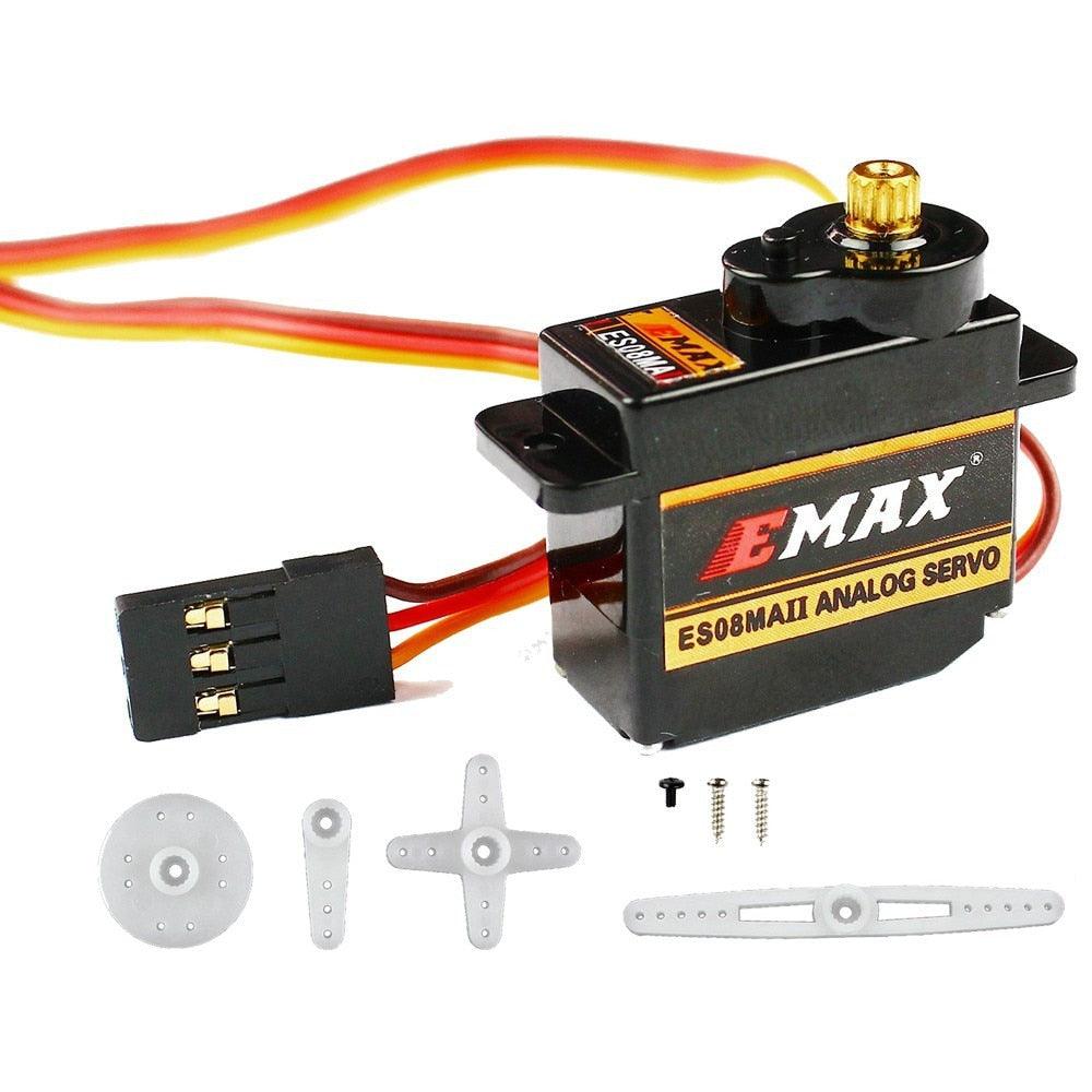 EMAX ES08MA ES08MAII 12g Mini Metal Gear Analog Servo for Rc Hobbies Car Boat Helicopter Airplane Rc Robot Free shipping - RCDrone