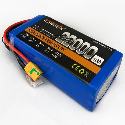 RC LiPo Battery 6S 22.2V 22000mAh 25C For RC Car Airplane Tank Drone Toy Models 6s RC Batteries - RCDrone