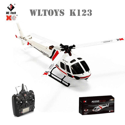 WLtoys XK K123 Rc Helicopter - RTF 2.4G 6CH 3D 6G 6-Axis Modes Brushless Motor RC Quadcopter Helicopter Toys For Kids Gifts - RCDrone