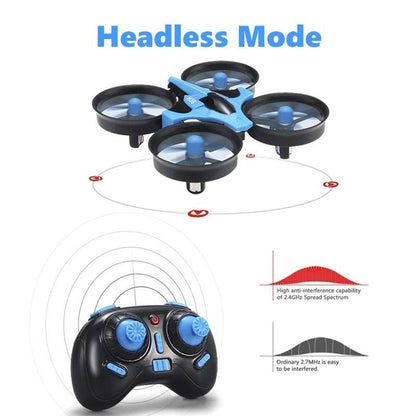 JJRC H36 RC Mini Drone - Helicopter 4CH Toy Quadcopter Drone Headless 6Axis One Key Return 360 degree Flip LED rc Toys VS H56 H74 - RCDrone