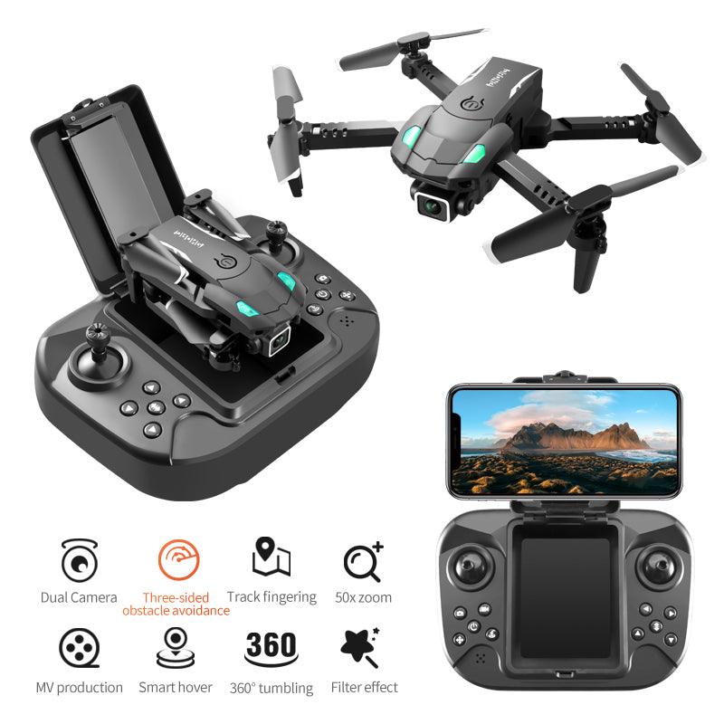 S128 Drone 4K HD Camera 3-sided Obstacle Avoidance Air Pressure Fixed Height Professional Foldable RC Drone - RCDrone