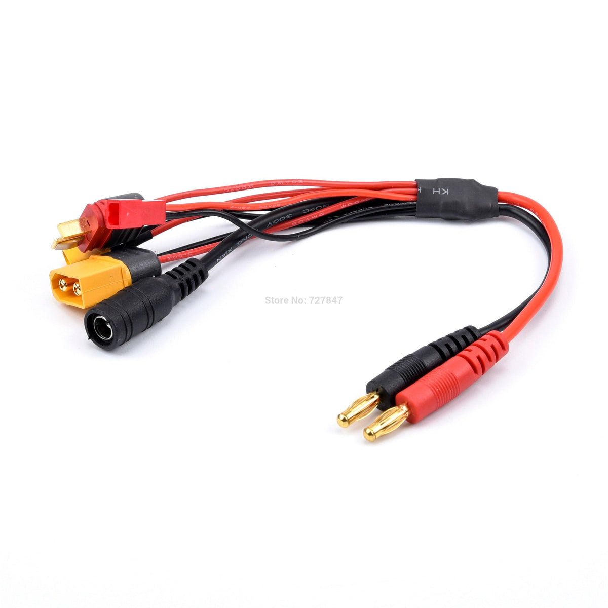 Chargeur Lipo Câble JTRC Câble équilibre Charge Lipo 2S 4mm Balle Vers XT90 - 24 Pouces Pour ICharger 406 Chargeur Lipo Câble JTRC Câble équilibre Charge Lipo 2S 4mm Balle Vers XT90 - 24 Pouces Pour ICharger 406