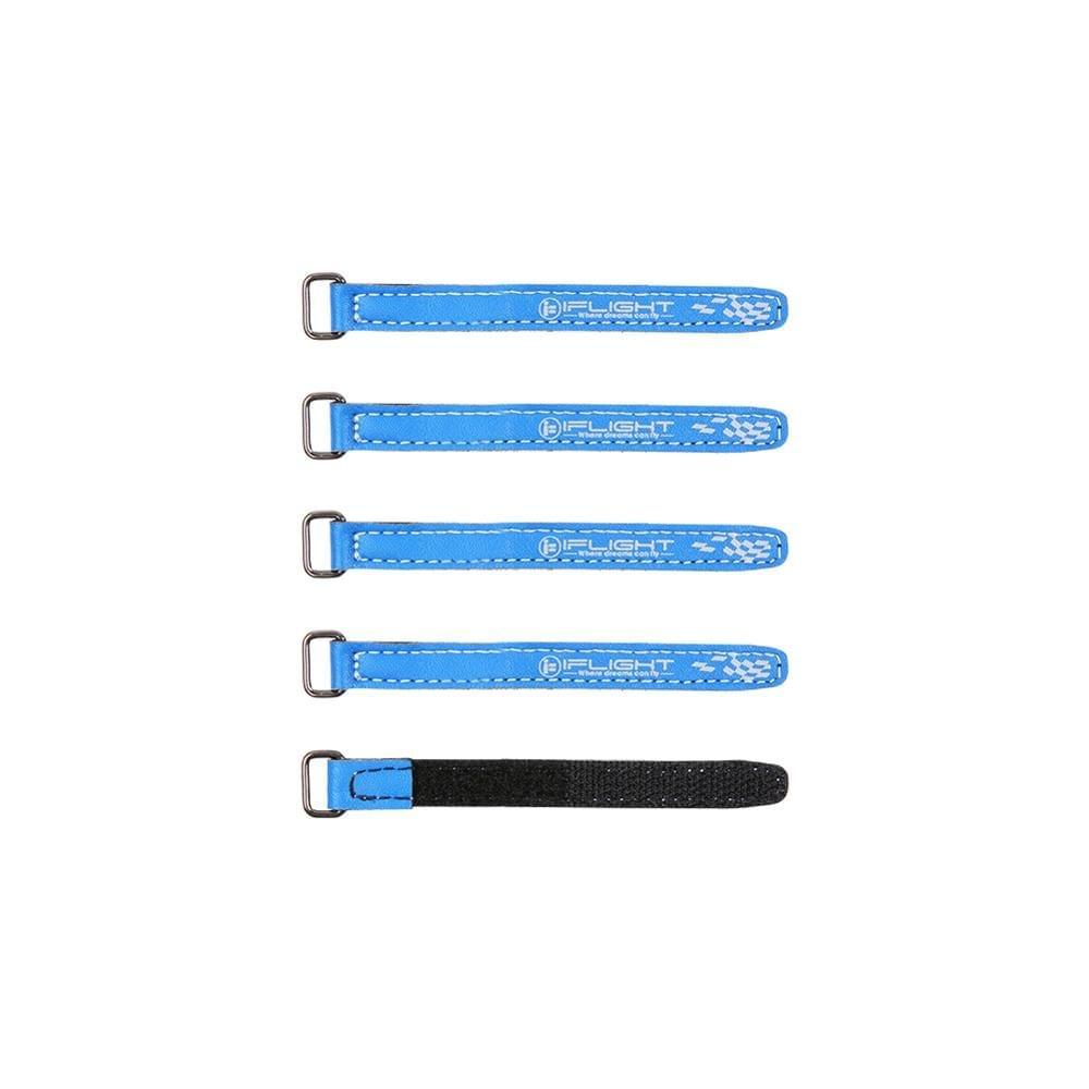 10pcs iFlight Battery Straps - 10mm width 10x130mm/10x150mm Microfiber PU Leather Battery Straps/Non-slilp Strap Belt Iron buckle for FPV Battery - RCDrone
