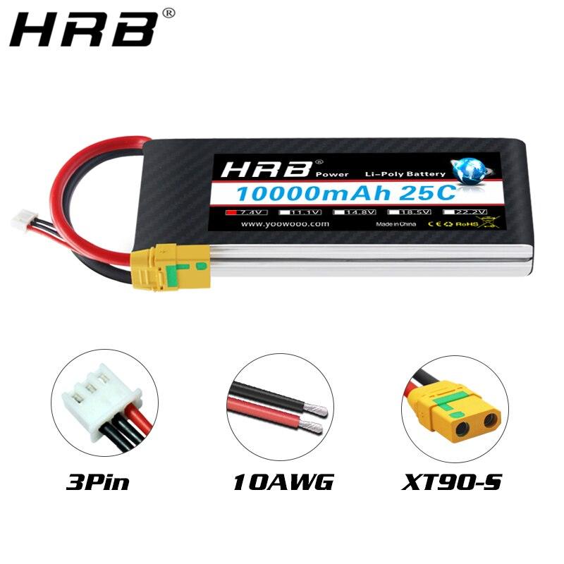 HRB 16000mAh 25C Li-Poバッテリー HRB 6S 22.2V 16000mAh 25C LIPO BATTERY XT90S/AS150/XT150 For