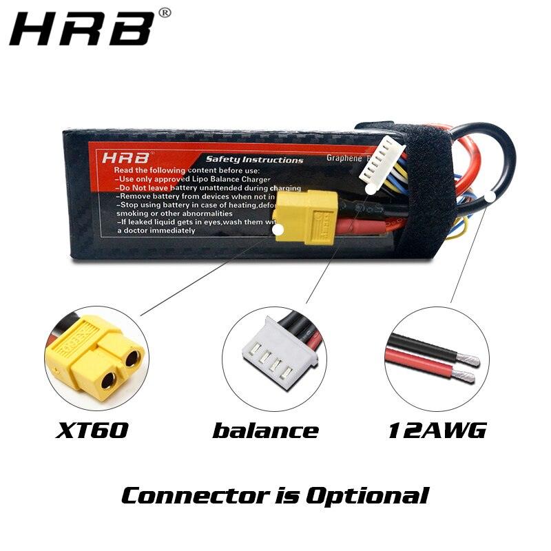 HRB 7.4V 6000mAh 2S LiPo Battery 60C Traxxas for RC Car Truck Buggy