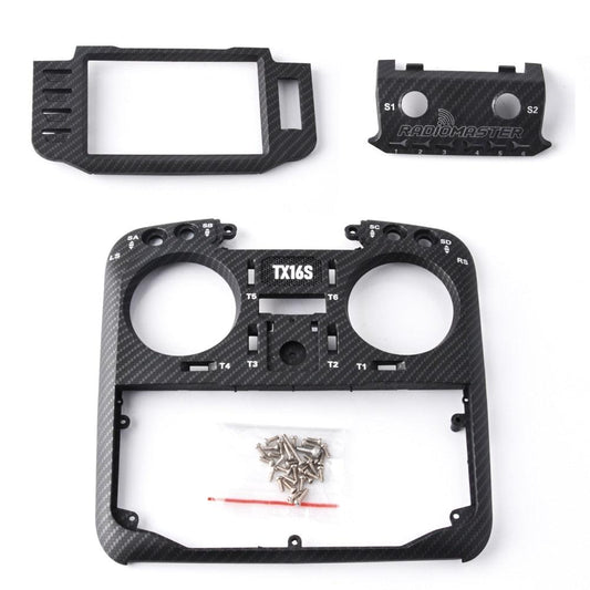 In Stock RadioMaster TX16SMKII Transmitter Multi-color Cover Shell Spare Part Replacement Front Case - Carbon - RCDrone