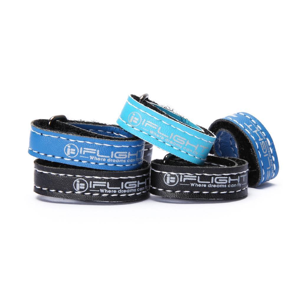 10pcs iFlight Battery Straps - 10mm width 10x130mm/10x150mm Microfiber PU Leather Battery Straps/Non-slilp Strap Belt Iron buckle for FPV Battery - RCDrone