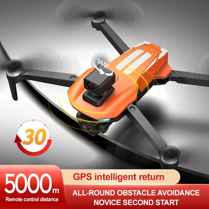 AE8 Pro Max Drone - 360 Obstacle Avoidance Automatic GPS Follow Quadcopter 8K HD Brushless Aerial Photography RC Aircraft Professional Camera Drone - RCDrone