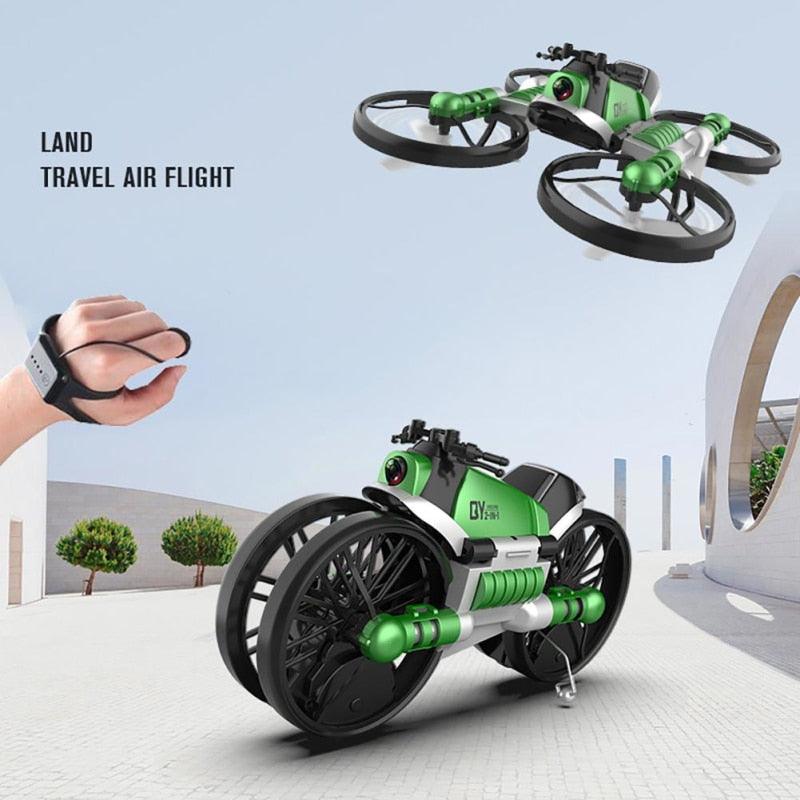 Motorcycle aircraft 2 in 1 Deformation Drone With 4K HD Camera 3D Flip One Key Return Headless Mode RC Quadrocopter - RCDrone