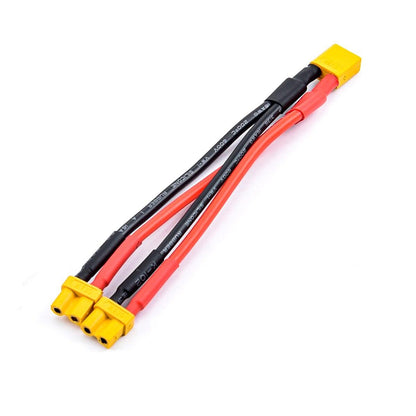 FPV Drone Battery Charger Cable - XT30 XT-30 Female / Male Parallel cable wire Y lead 18AWG 10CM - RCDrone