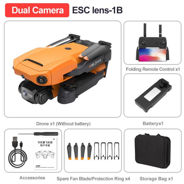 P8 Drone - 8k Hd Dual Cameras Esc Four Side Obstacle Avoidance Optical flow Position Hover Quadcopter Mini Drone - RCDrone