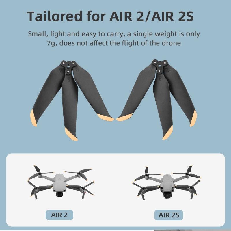 8 pcs - Pales d'hélices en fibre de carbone pour drone DJI Mini 3