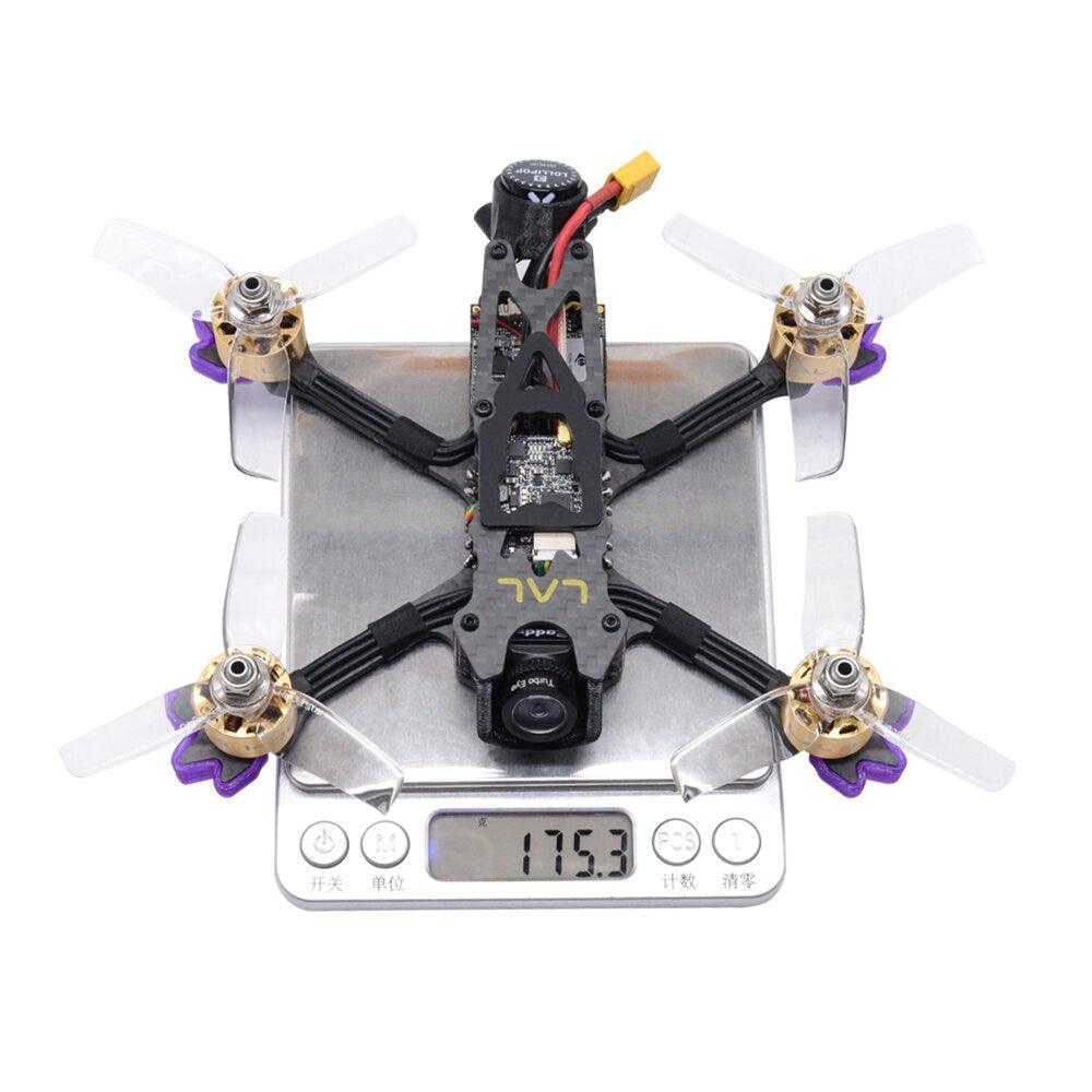 TCMMRC LAL3 FPV Racing Drone Kit - 3-Inch 145mm 3-4S FPV Racing Drone PNP Caddx Turtle V2 HD 1408 3750KV Motor 25A ESC 300MW VTX - RCDrone