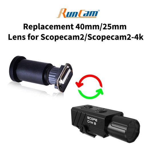 RunCam Replacement Lens for Scopecam 2 /4K scopecam2 or Scopecam24k 25mm/40mm - RCDrone