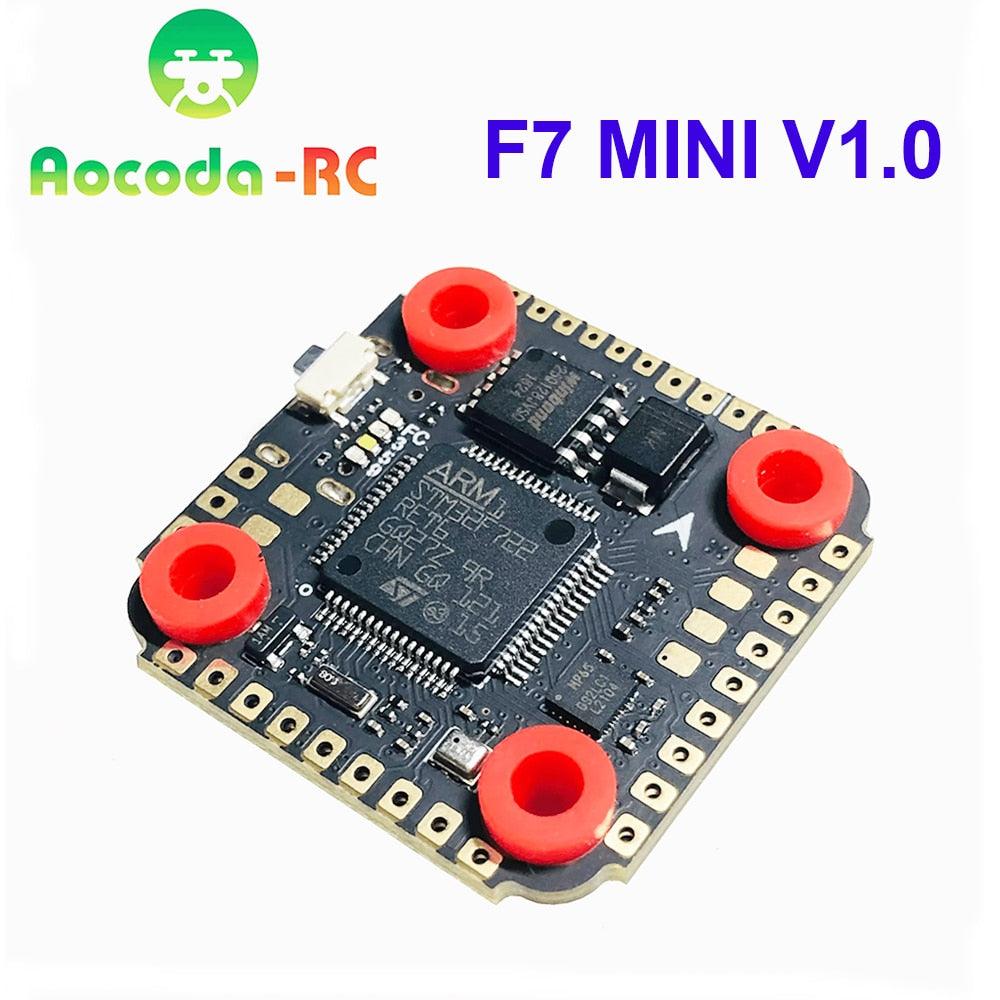 Aocoda-RC F7 MINI V1.0 Flight Controller - 3-6S 20X20mm FC MPU6500 w/ OSD Barometer Black Box For RC FPV Drones - RCDrone