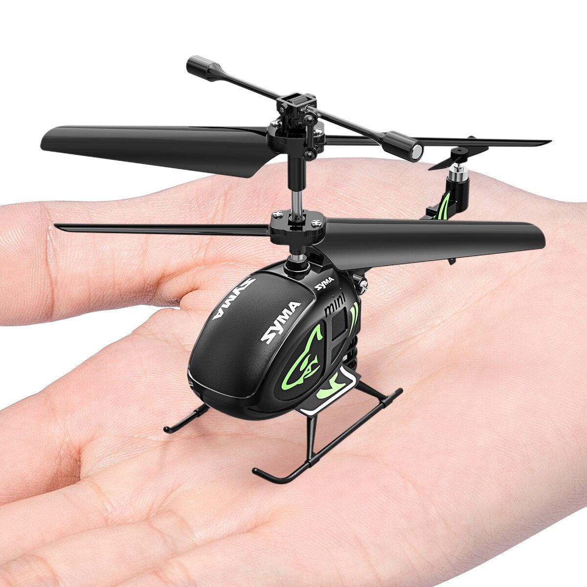 SYMA S100 Mini Helicopter - Super Smaller RC Helicopter Indoor Aircraft One Key take Off/Landing Remote Control Toy for Kid - RCDrone