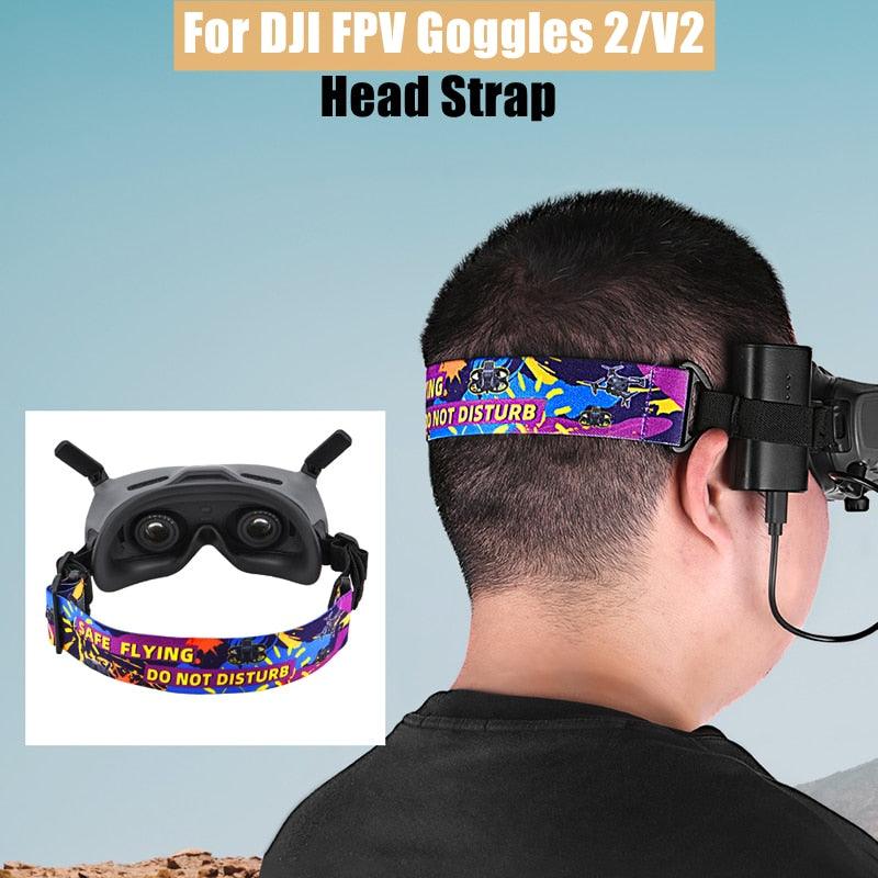 Head Strap For DJI FPV Goggles 2/V2 - Adjustable Elastic Band Colorful Headband for DJI AVATA/FPV Combo Drone RC Accessories - RCDrone
