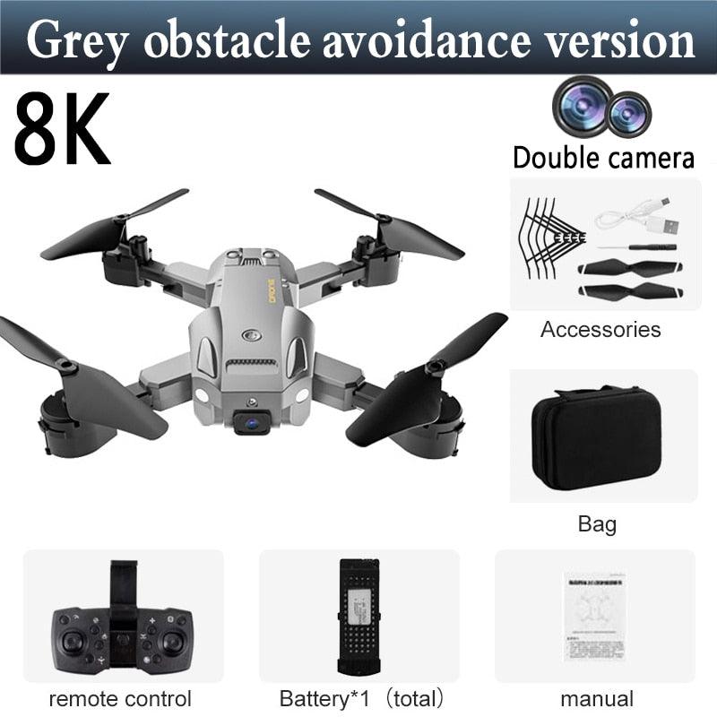 5G 8K HD Drone Professional Dual Camera Wifi FPV Obstacle Avoidance Quadcopter Optical Flow Positioning Fly Distance 1000M Toy - RCDrone