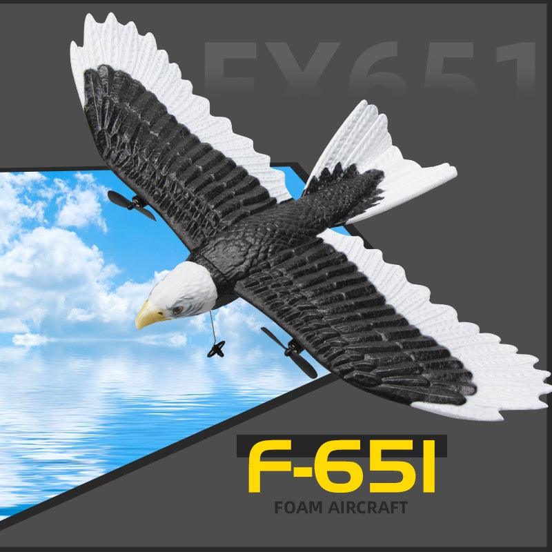 FX651 Simulation Wingspan Eagle Aircraft - 405mm 2.4G Radio Control Remote Control Glider Airplanem RC Foam Plane Toys for Children Boys - RCDrone