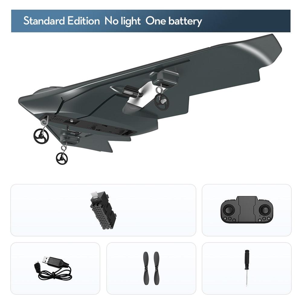 B2 RC Airplane - 2.4Ghz 2 Channels Remote Control Airplane Fixed Wing Foam Aircraft Model Flight with LED Lights Kid Toys for Boys - RCDrone