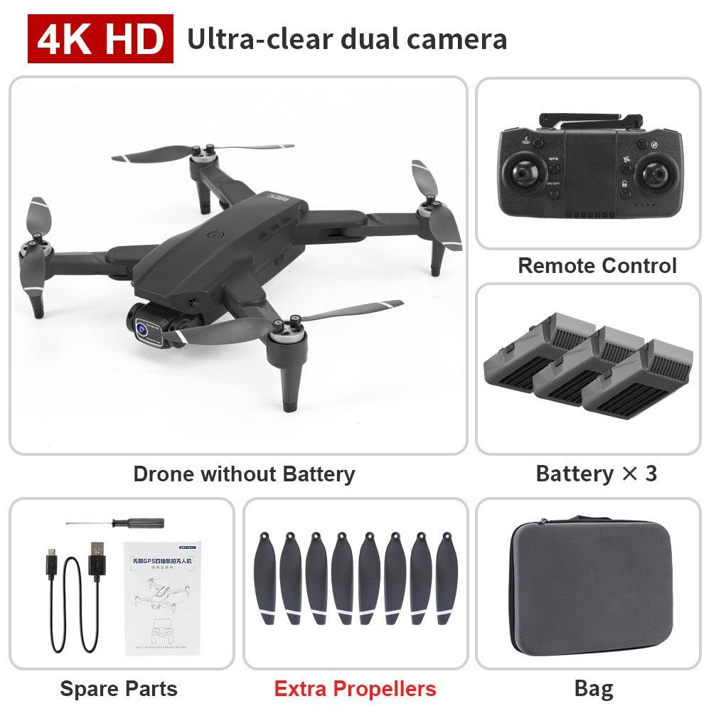 L900 PRO 4K HD GPS Drone With Camera Brushless Motor 5G FPV Quadcopter 1.2KM 1200M 25min RC Helicopter Dual Camera 250g Drone Professional Camera Drone - RCDrone