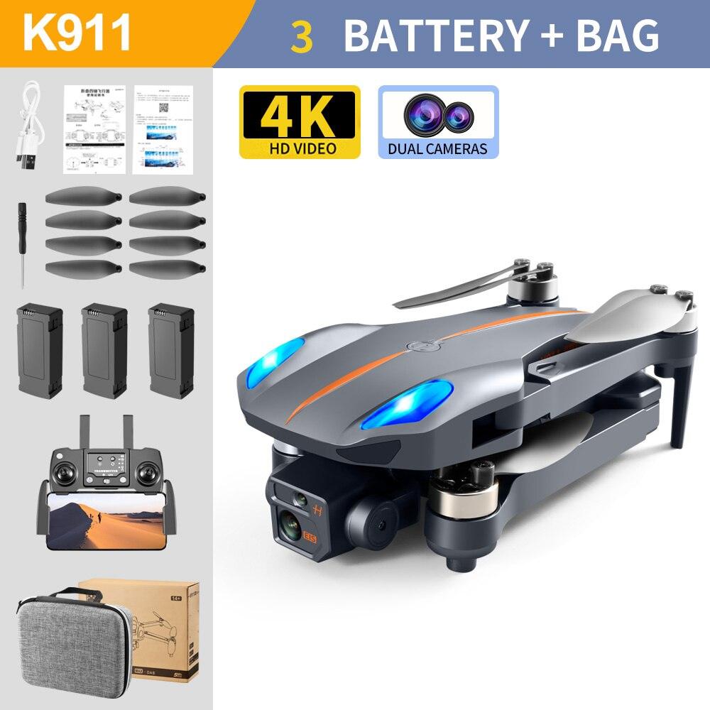 K911 MAX GPS Drone - 4K HD Professional Obstacle Avoidance 4k Dual HD Camera Brushless Motor Foldable Quadcopter RC Distance Gift Professional Camera Drone - RCDrone