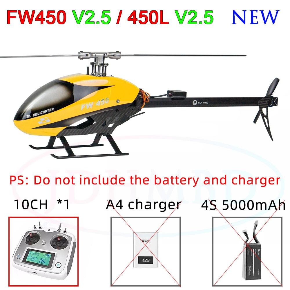 FLYWING FW450 RC Helicopter - V2.5 RC 6CH 3D FW450L Smart GPS