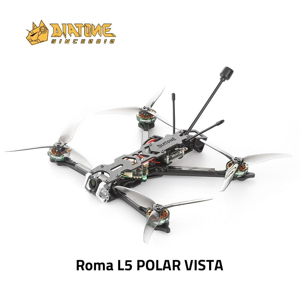 DIATONE Roma L5 4S/6S Vista HD Freestyle FPV Drone - Quacopter MSR/TBS Receiver