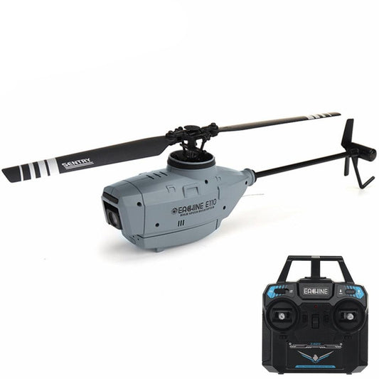 Eachine E110 RC Helicopter C127 - 2.4G 720P HD Camera 6-Axis Gyro Optical Flow Localization Flybarless Scale RC Drone Helicopter RTF - RCDrone