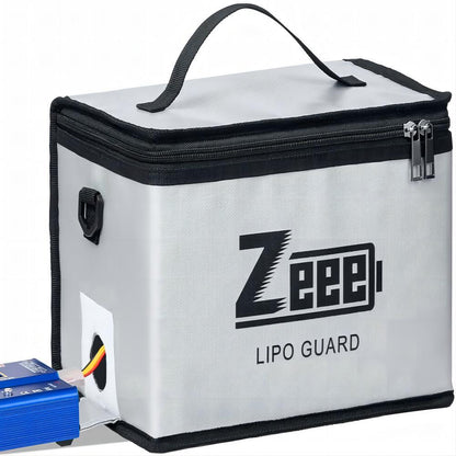 Zeee Lipo Safe Bag - Battery Fireproof Bag Large Capacity Pouch for Storage Guard Charging 10 Cell Adjustable Battery Safe Bag - RCDrone