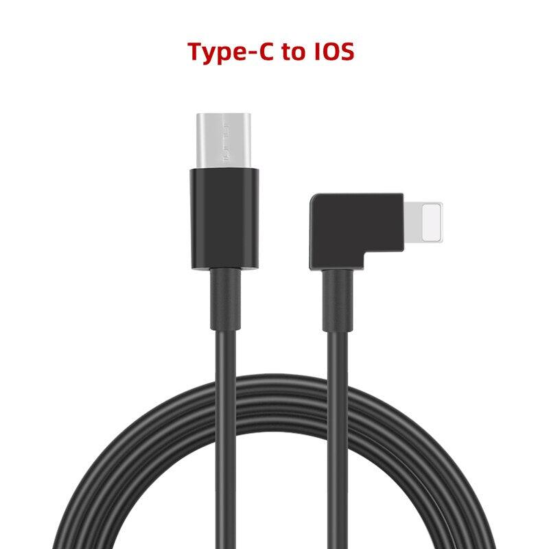 Data Cable for DJI Avata Goggles 2/V2 IOS/Type C/Micro USB Adapter for Ipad Air/MINI IPhone Tablet Drone Glasses Accessories - RCDrone