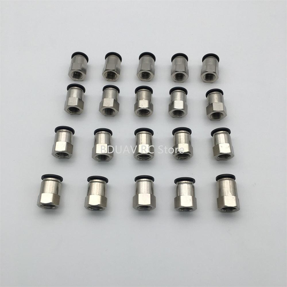 20pcs 8mm 12mm Flow Meter Outlet Fittings/Gas Hose Quick Fittings/Female Straight Head Agricultural Drone - RCDrone