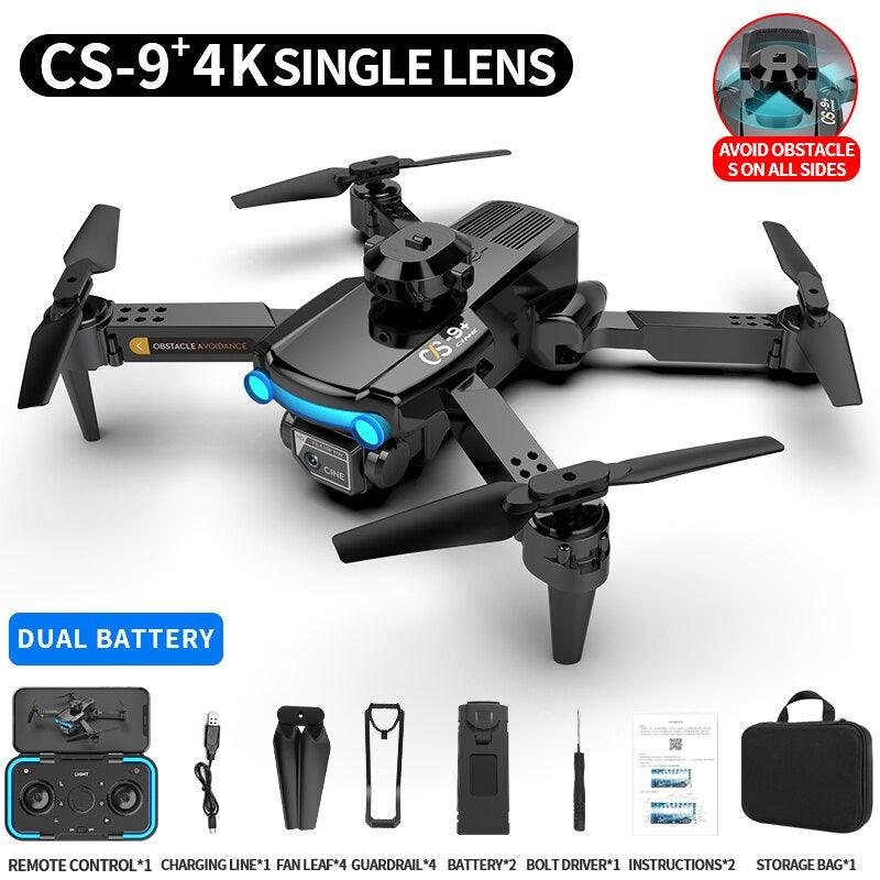 Dron 4K Camera Hd Drone Cs-6 Mini Drones Optical Flow Obstacle Avoidance  Aerial Drones Positioning Folded Double Camera Model - AliExpress